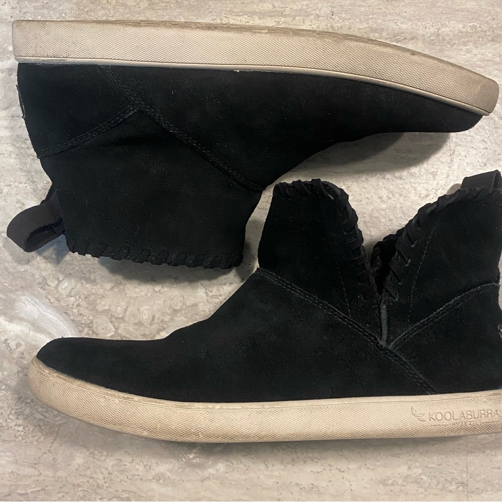 Koolaburra by UGG Black Suede Slip On Sneakers Women’s Size 7 Casual Comfort